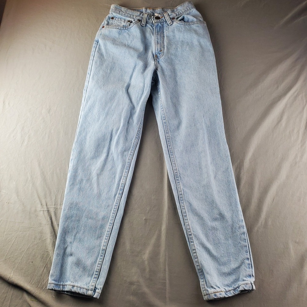 Vintage Levis 512 Womens Small Jeans Slim Fit Tapered Leg Denim 24X28 90s